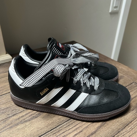 Adidas Samba Black and White Sneakers - Picture 1 of 4